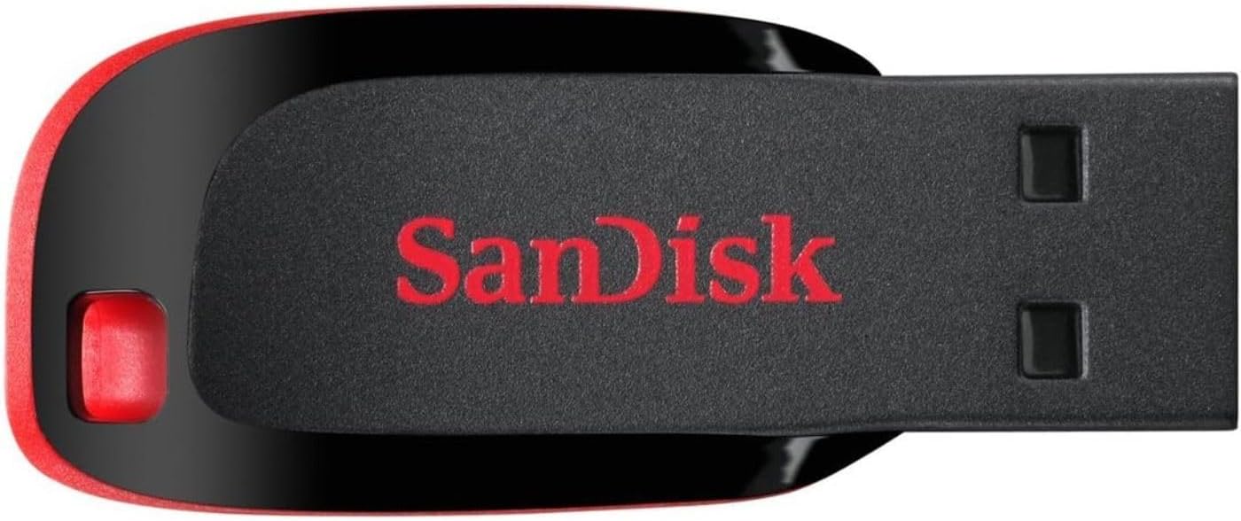 ذاكرة فلاش USB سعة 64 جيجابايت كروزر بلايد من سانديسك, اسود, SDCZ50-064G-B35 | عصا ذاكرة للمساعدة في مشاركة الصور ومقاطع الفيديو والأغاني والملفات الأخرى بين أجهزة الكمبيوتر بسهولة - SDCZ50-064G-B35