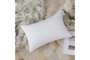 MIULEE Poduszka 30 x 50 cm - poduszki ozdobne, poduszki na sofę, biała poduszka 30 x 50 bez gumki, poduszka wewnętrzna