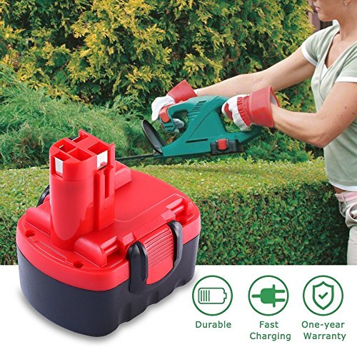2 Packs 14.4v 3.0Ah Ni-MH Ersatzakku für Bosch Akku BAT038 BAT040 BAT041 BAT140 BAT159 2607335685 2607335533 2607335534 2607335711 - 7