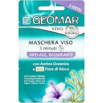 GEOMAR Anti-Aging Gesichtsmaske – Straffend, 5 Minuten Einwirkzeit, 95 % Natürlichen Ursprungs, 24x 7,5 Ml, Made In Italy