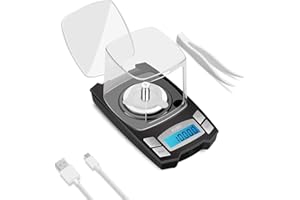KUBEI USB Rechargeable Digital Milligrams Scale 100g x 0.001g, High Precision Jewelry Scale, Reloading Professional Mini Digital Pocket Scale, Portable Electronic Scale Weight Grams and Oz