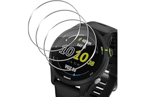 TUTUO Verre Trempé pour Garmin Forerunner 255/255 Music, [3 Pièces] Protection écran, Qualité Supérieure 9H Dureté HD Protecteurs d'écran, Film Protection Couverture complète, Anti Rayures
