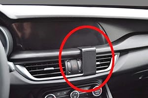 Brodit ProClip 855349, Staffa ad Incastro, Angled Mount, per Stelvio 2016/2019, Nero