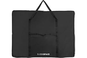 SLEEK SPACE Carpeta de portafolios de Dibujos de Sleekspace.Estuche Elegante con múltiples Asas para Artistas,Almacenamiento de proyectos de Arte y presentaciones (36x48 Inch)