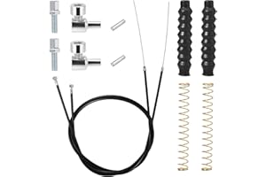 KALIONE 2 Packs Universal Brake Cable Drive for Rollator Walker Parts - 41" Replacement Cable for Folding Wheelchair (14 Pcs 1 Pair)