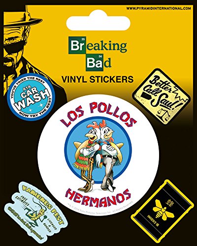 Breaking Bad - Los Pollos Hermanos - Stickerset Set mit 5 Sticker Aufkleber 10x12,5 cm