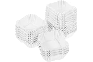 UPKOCH 1000 moldes cuadrados para cupcakes, para papel de horno, moldes para cupcakes, grado alimenticio, grasa