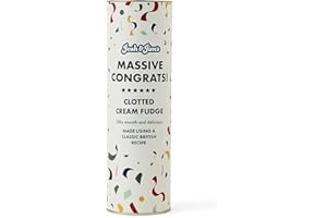 Josh & Jim's - 'Congratulations' Clotted Cream Fudge Gift, Classic British Recipe, Nut-Free, Vegetarian & Gluten-Free, Low-Salt, 300g