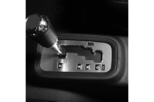 AniFM en Aluminium Intérieur Changement de Vitesse Panneau Décoration Couverture Garniture Autocollants Up Accessoires De Voiture Style pour Jeep Wrangler JK 2011-2017