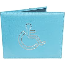 Behindertenausweis Etui Lila - PU Leder Schutzhalter Für Parkausweis & Timer