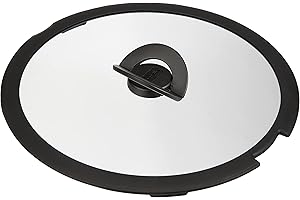 Lagostina Couvercle en Verre Lagostina Ingenio pour Induction, Noir/Transparent, 28 cm