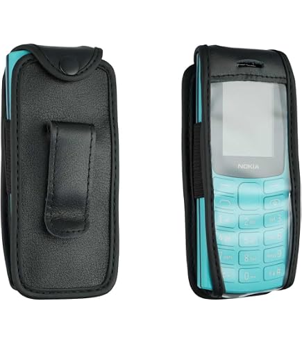 Étui Ceinture En Cuir Pour Nokia 1110/1110i/1112 - Marque Caseroxx, Noir, Neuf