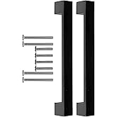 Thick Metal Handle Stainless Aluminum Furniture Cabinet Handle 160mm Matte Black for Kitchen and Bathroom Cabinet Covers and Drawers