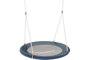 HUDORA Nest Swing Lounge - Columpio Nido Regulable en Altura hasta 150 kg - Asiento Cerrado para Interior y Exterior