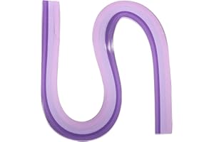 ‎PATIKIL PATIKIL 540 x 5 mm Quilling Papierstreifen Papier Quilling, 120 Stück Origami Fröbelstern Papierstreifen Streifen Set für Kunst, DIY, Handarbeit, Weihnachten, Farbverlauf Lila
