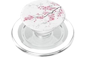 CHERRY BLOSSOM JAPANESE FLORAL SAKURA GIFTS Sakura Fleur de cerisier rose japonaise PopSockets PopGrip pour MagSafe