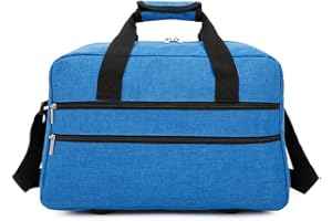 RAYKONG Ryanair Borsa da Cabina 40x20x25 cm Bagaglio da Viaggio Borsa da Cabina per Aereo a Mano Cinghia Regolabile con Rinforzo per le Spalle.(Cab-2-Blu)