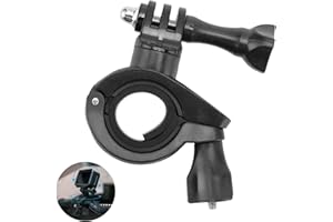 XINTANGXIA Action Kamera Halterung,Fahrrad/Motorrad Clip Lenkerhalterung,Fahrrad Lenker Halterung für GoPro Serie Action Kameras,Schwarz