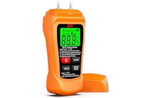 RDINSCOS Moisture Meters Damp Meter Wood Moisturer Meter for Walls Firewood Drywall Concrete (‎MT36)