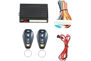 Shkalacar Serrure centralisée universelle de voiture, verrouillage de porte de voiture, système d'entrée sans clé centrale, kit de verrouillage avec télécommande, contrôle de téléphone portable