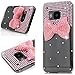 Produktbild SMART LEGEND für HTC One M9 Hülle Glitter Case Hartschale Transparent Schutzhülle Handyhülle Shiny Glanz Sparkle Bling Diamant Strass Tasche Skin Schale Hart PC Hardcase Clear Kristall Handytasche Etui