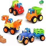 Early Education 18 Month+ Old Baby Toy Push and Go Friction Powered Car Toys Sets for Children Kids Boys Girls