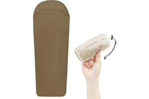 Naturehike Saco de Dormir Ultraligero para Cabaña, sólo 128g Manta de Viaje con Saco de Dormir Interior de Tamaño Pequeño para Mochileros, Albergues, Camping