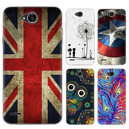 Funda Silicona LG X Power 2  DeepELE Colorido Dibujo Amigable Medio Ambiente Suave Shakeproof Protector Carcasa Patr  n Encantador  LA TORRE EIFFEL