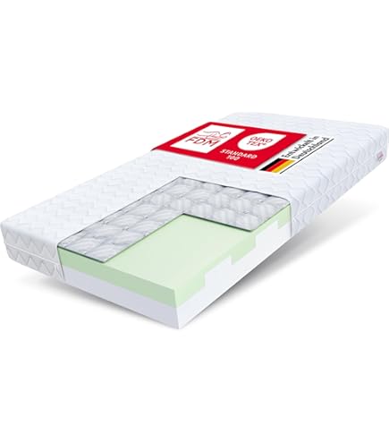 DORMISSIMO Materasso Singolo Hera Spring 80x190 Cm – Molle Insacchettate, Memory Foam, Alto 25 Cm – Ipoallergenico E Traspirante