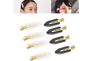ZJCHAO 12 bezszwowych spinek do włosów, bez zagnieceń, bez zginania, do stylizacji włosów, makijażu, 2 kolory do makijażu, stylizacji włosów, mycia twarzy