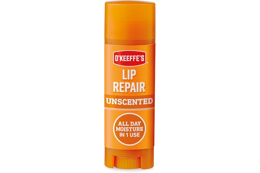 O'Keeffe's Lip Repair Unscented Lip Balm, 4.2g – For Extremely Dry, Cracked Lips | All-Day Moisture with 7 Moisturising Ingredients