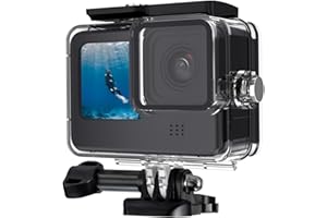 K&F Concept 60M/196FT Custodia Impermeabile per GoPro Hero 13 Black, Custodia Subacquea Protettiva per Go Pro 12/11/10/9 Black Accessori, Guscio Impermeabile per Videocamera D'azione