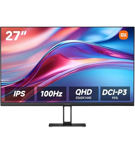 Xiaomi A27i 27 inch Monitor, 100Hz high Refresh Rate, IPS Hard