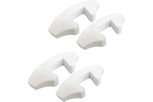SISI UK White Child Safety Door Stopper – Anti-Slam Wedge Guard to Prevent Finger Pinch Injuries on Hinges and Doors (Pack of 4)