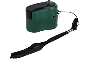 JIAWU Cargador USB de manivela 5.5V 600mA Luz LED Cargador de emergencia portátil para senderismo al aire libre