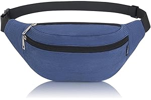 RIDIRUN Sac Banane, Sac à la Taille Ceinture de Course Homme Femme Sacoche Banane Réglable pour Cyclisme Gym Balade Escalade Voyage Randonnée Vacances (Bleu foncé)