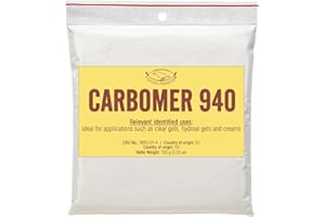 ARTEKAS INNOVATION CARBOMER 940 - CARBOPOL 940 - Polimer KWASU POLIAKRYLOWEGO - 99% - Proszek - 100 g - Żel zagęszczający, wzmacniacz lepkości, stabilizator - Przezroczyste żele wodno-alkoholowe, kremowe