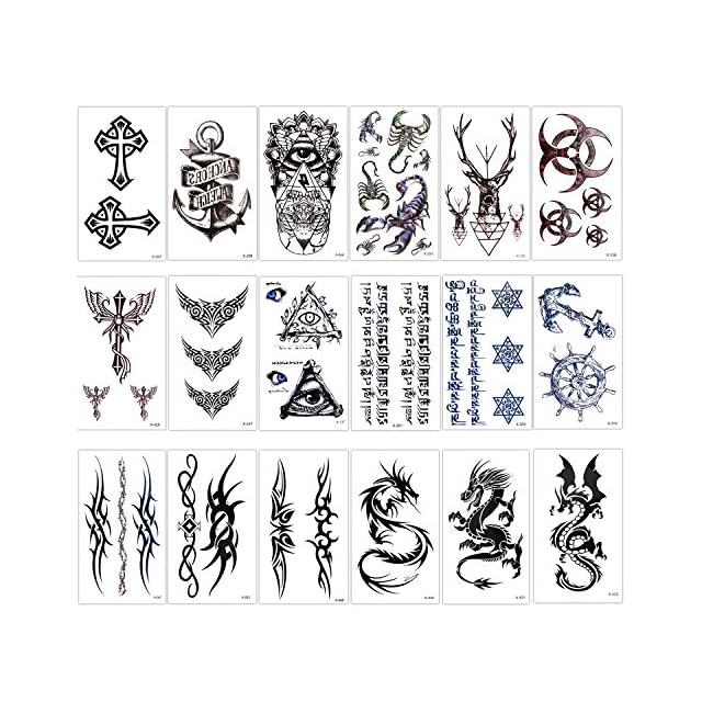 Tatouage Temporaire Pour Homme Femmes Adulte Howaf Grand