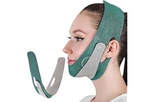 UENXRXE 1 Stück Kinnmaske, V Gesichtsmasken, Kinnmaske Schlafen, Einstellbar Wiederverwendbare V-Linienmask,Für Doppelkinn Und Schlaffe Gesichtshaut,Doppelkinn Entferner(A)