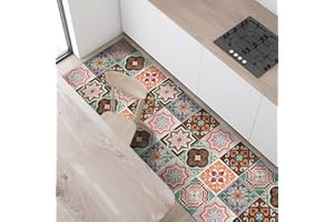 CREARREDA Tappeto Cucina in Vinile Antiscivolo e Lavabile Runner Multiuso Resistente all'usura Passatoia Cucina Antimacchia Adatto da tenere sotto il Lavandino e Fornelli Stampa Made in Italy 100%