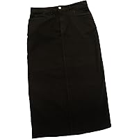 Ice Cool / Cool Cats Maxi jupe en jean stretch pour femme Noir