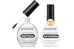 JODSONE Nail Prep Primer Unghie - 2Pcs 16,5ML Primer Unghie Semipermanentee Disidratato Naturale Nail Prep Set, Ideale per Art Design a Casa, Regalo Duraturo