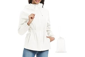 Nadeer Wiatroszczelna wodoodporna kurtka przeciwdeszczowa lekka składana peleryna przeciwdeszczowa z kapturem i torbą do przechowywania