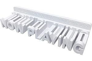 WPESI Now Playing Vinyl Record Stand Wall Mount LP Record Floating Shelf White