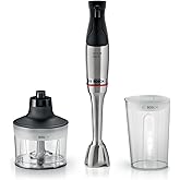 Bosch, Hand Blender, ErgoMaster Series 6, 1200W, Accessories, MSM6M830 | The most powerful blender with vacuum packaging syst