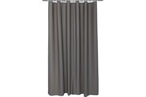 douceur d'intérieur, Duschdraperi (180 x 200 cm) Vitamin antracit, PEVA
