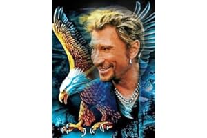 XUNLVE Johnny Hallyday 5D Diamond Painting Kits Diamant Broderie Point De Croix Mosaïque Puzzle Salon Chambre Décor À La Maison,a77,50x65cm