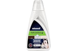 BISSELL Multi-Surface Pet with Febreze, Cleaning Solution for CrossWave Multi-Surface Wet-Dry Vacuums, For use on hard floors and area rugs, 1L, 2550