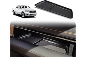 Muslogy for Dodge RAM 1500 Accessories,Glove Box Organizer Insert tray,Center Console Divider and Tray Compatible with Dodge 2019-2023 RAM 1500 Glove Compartment