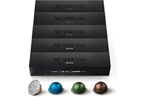 ‎NESPRESSO NESPRESSO VERTUO, Auswahl an Signature Kaffees (230ml), Mittlere bis dunklere Röstungen, Kompatibel mit VERTUO Kapselmaschinen, Kapsel Set aus 50 Kaffeekapseln